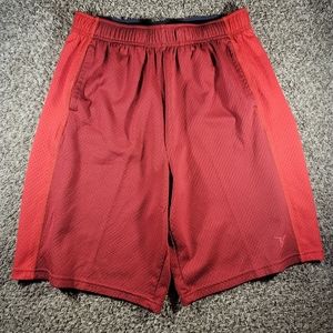 Old Navy Active Basketball Shorts Men's Size Medium Red Mesh Colorblock